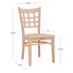 Dining Chairs-Kirkland's Home Natural Wood Curved Back Dining Chairs, Set Of 2 Tan
