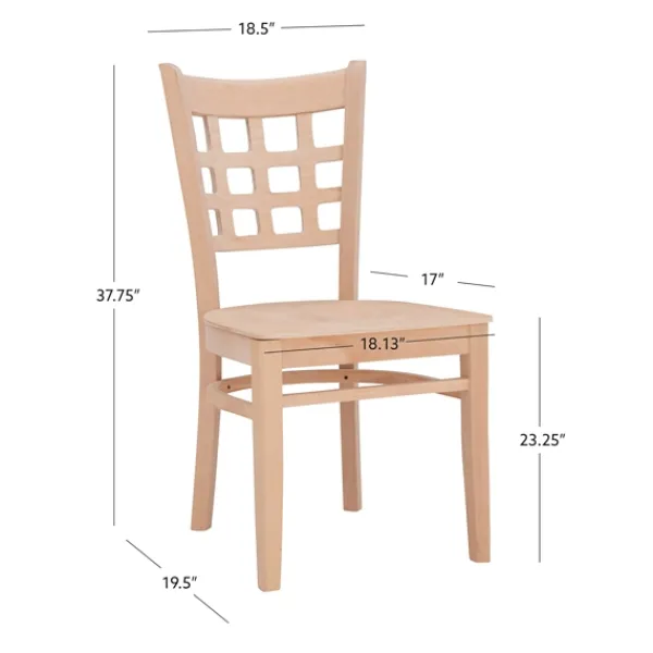Dining Chairs-Kirkland's Home Natural Wood Curved Back Dining Chairs, Set Of 2 Tan