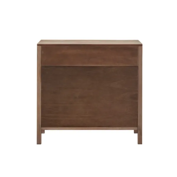 Cabinets & Sideboards-Kirkland's Home Natural Wood 2-Door Cane Webbing Chest Tan