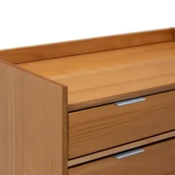 Dressers & Chests-Kirkland's Home Natural Wood 6-Drawer Simple Dresser Tan