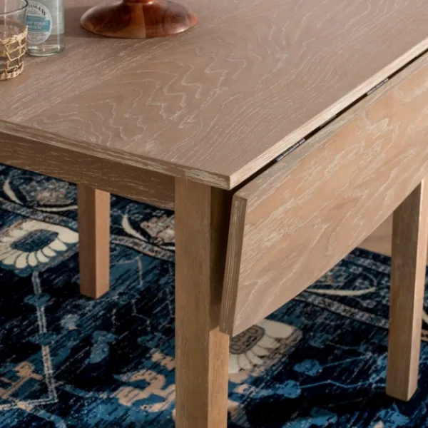 Dining Tables-Kirkland's Home Natural Wood Drop Leaf Dining Table Tan