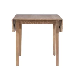 Dining Tables-Kirkland's Home Natural Wood Drop Leaf Dining Table Tan