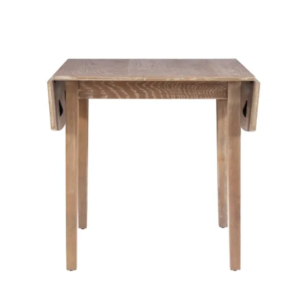 Dining Tables-Kirkland's Home Natural Wood Drop Leaf Dining Table Tan