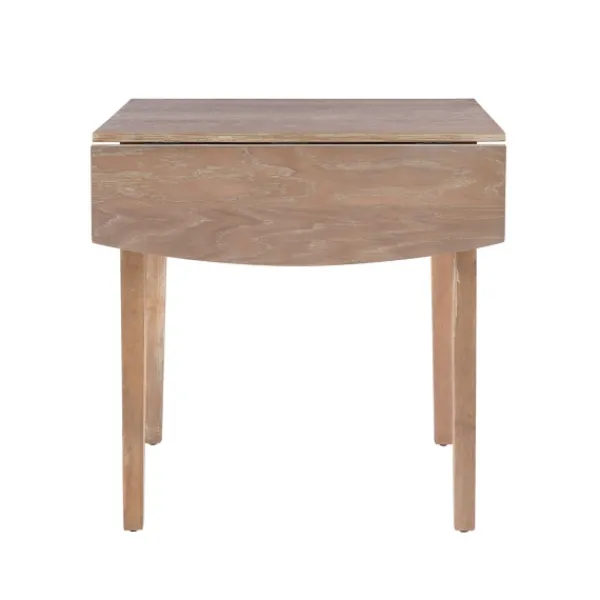 Dining Tables-Kirkland's Home Natural Wood Drop Leaf Dining Table Tan