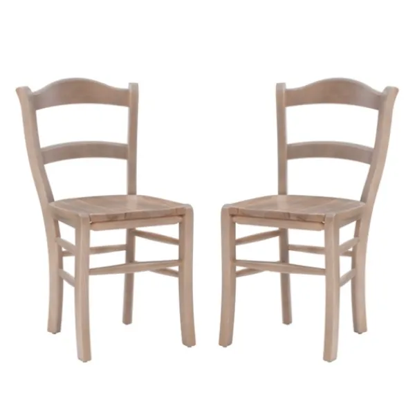 Dining Chairs-Kirkland's Home Natural Wood Farmhouse Dining Chairs, Set Of 2 Tan