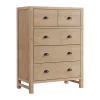 Dressers & Chests-Kirkland's Home Natural Wood Grain 5-Drawer Storage Chest Tan