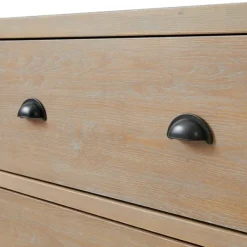 Dressers & Chests-Kirkland's Home Natural Wood Grain 6-Drawer Dresser Tan