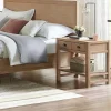 Nightstands-Kirkland's Home Natural Wood Grain Open Shelf Nights D Tan