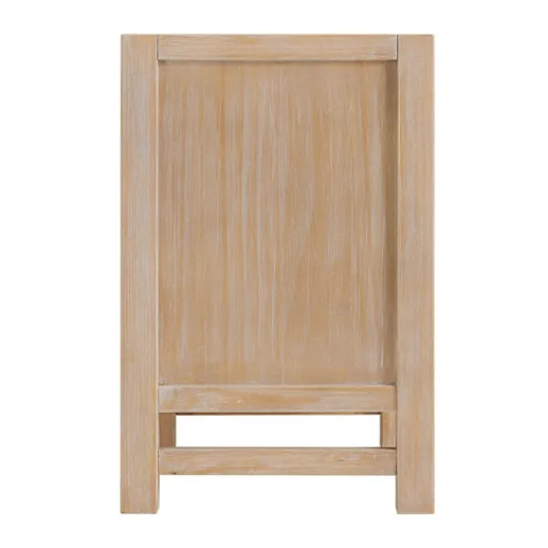 Nightstands-Kirkland's Home Natural Wood Grain Open Storage Nights D Tan
