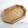 Decorative Trays-Kirkland's Home Natural Wood Monogram A Decorative Tray