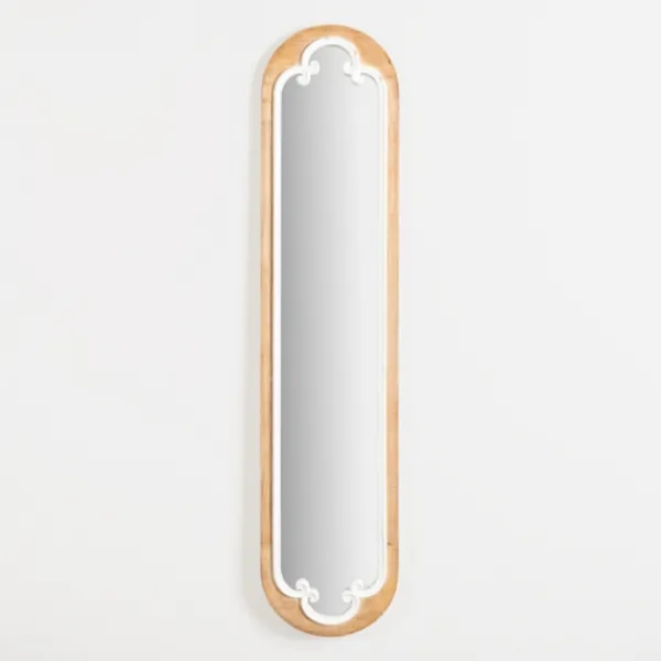 Decorative Mirrors-Kirkland's Home Natural Wood Oval Scrollwork Wall Mirror