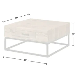 Coffee Tables-Kirkland's Home Natural Wood Plank Top Coffee Table Tan