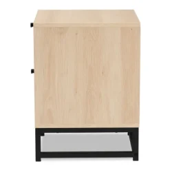 Nightstands-Kirkland's Home Natural Wood Rat Cut Out Nights D Tan