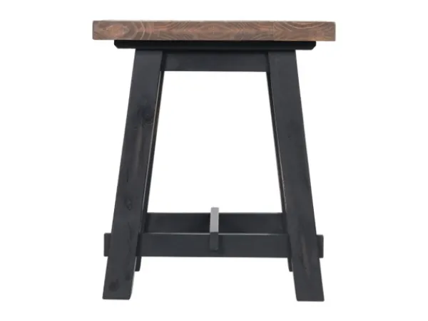 Accent & End Tables-Kirkland's Home Natural Wood Sawhorse Accent Table Tan/Black