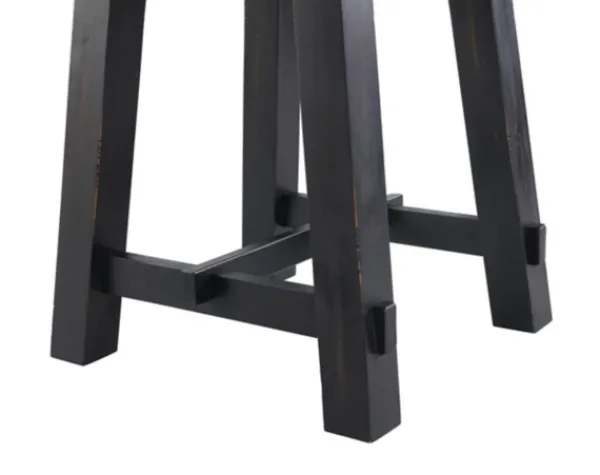 Accent & End Tables-Kirkland's Home Natural Wood Sawhorse Accent Table Tan/Black