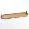 Decorative Trays-Kirkland's Home Natural Wood Scalloped Edge Decorative Tray Tan