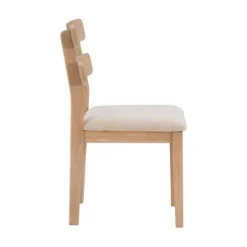 Dining Chairs-Kirkland's Home Natural Wood Slatted Back Dining Chairs, Set Of 2 Gray