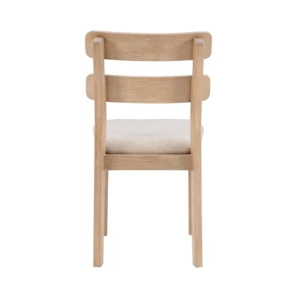 Dining Chairs-Kirkland's Home Natural Wood Slatted Back Dining Chairs, Set Of 2 Gray