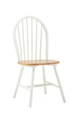 Dining Chairs-Kirkland's Home Natural Wooden Dining Chairs, Set Of 2 White