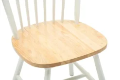 Dining Chairs-Kirkland's Home Natural Wooden Dining Chairs, Set Of 2 White