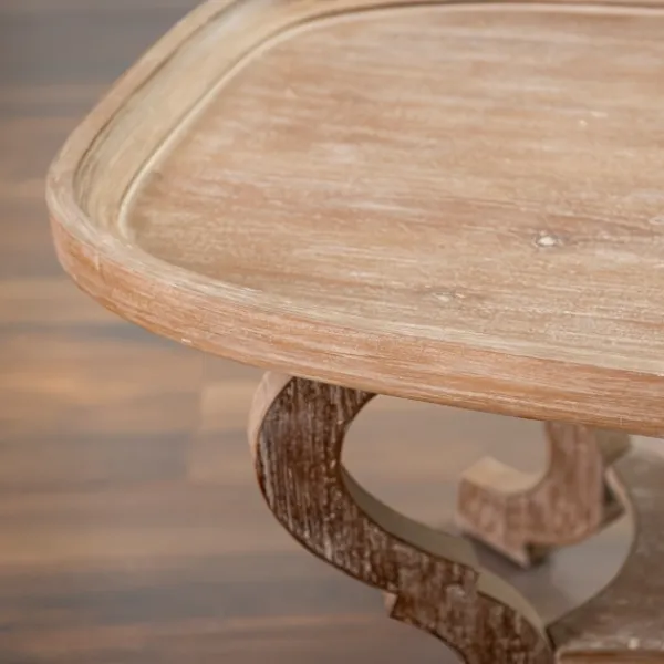 Coffee Tables-Kirkland's Home Natural Wooden Parker Coffee Table Brown