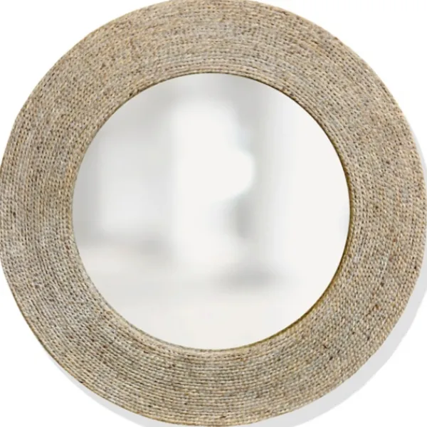 Decorative Mirrors-Kirkland's Home Natural Wound Rope Frame Mirror