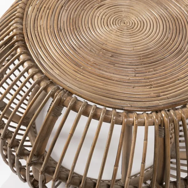 Coffee Tables-Kirkland's Home Natural Woven Rat Round Coffee Table Tan