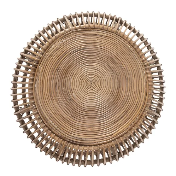 Coffee Tables-Kirkland's Home Natural Woven Rat Round Coffee Table Tan
