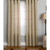 Curtains & Drapes-Kirkland's Home Natural Woven Single Curtain Panel, 84 In. Tan