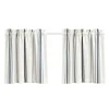 Curtains & Drapes-Kirkland's Home Navy & White Stripe Cafe Curtain Panel Set, 24 In. Blue