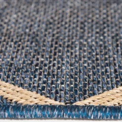 Outdoor Rugs-Kirkland's Home Navy Adelaide Trellis Outdoor Area Rug, 6X9 Blue