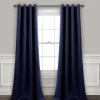 Curtains & Drapes-Kirkland's Home Navy Blackout Curtain Panel Set, 108 In. Blue