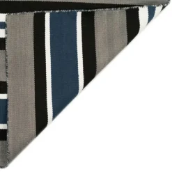 Outdoor Rugs-Kirkland's Home Navy Bold Stripe Indoor/Outdoor Area Rug, 5X7 Blue/Gray