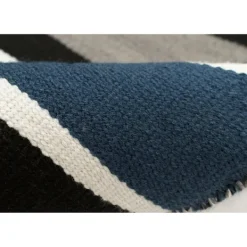 Outdoor Rugs-Kirkland's Home Navy Bold Stripe Indoor/Outdoor Area Rug, 5X7 Blue/Gray