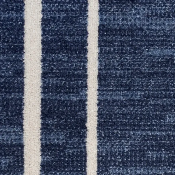 Outdoor Rugs-Kirkland's Home Navy Bordered Indoor/Outdoor Accent Rug, 2X4 Blue