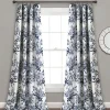 Curtains & Drapes-Kirkland's Home Navy Botanical Garden Curtain Panel Set, 95 In. Blue