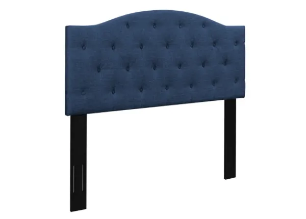 Beds & Headboards-Kirkland's Home Navy Bryne Button Tufted Full/Queen Headboard Blue