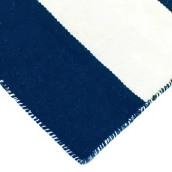 Outdoor Rugs-Kirkland's Home Navy Cabana Stripe Indoor/Outdoor Area Rug, 5X7 Blue/White