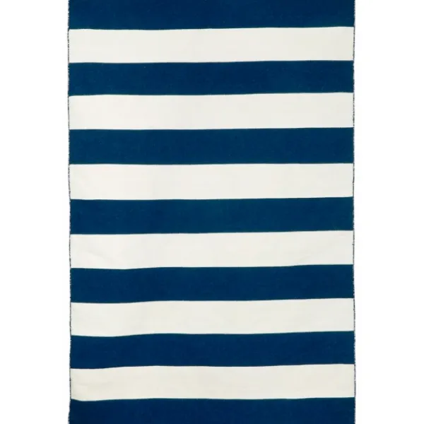 Outdoor Rugs-Kirkland's Home Navy Cabana Stripe Indoor/Outdoor Area Rug, 3X5 Blue/White