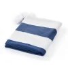 Blankets & Throws-Kirkland's Home Navy Cabana Stripe Tassel Throw Blue/White