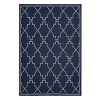 Outdoor Rugs-Kirkland's Home Navy Caden Outdoor Area Rug, 5X7 Blue/White