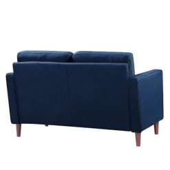 Sofas & Loveseats-Kirkland's Home Navy Chelsea Modern Loveseat Blue