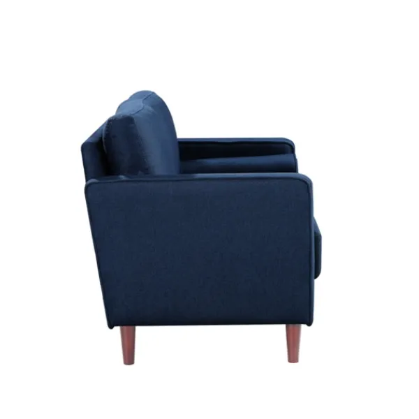 Sofas & Loveseats-Kirkland's Home Navy Chelsea Modern Loveseat Blue