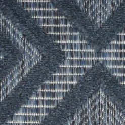 Outdoor Rugs-Kirkland's Home Navy Diamond Indoor/Outdoor Area Rug, 6X9 Blue