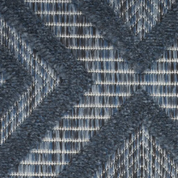 Outdoor Rugs-Kirkland's Home Navy Diamond Indoor/Outdoor Area Rug, 6X9 Blue
