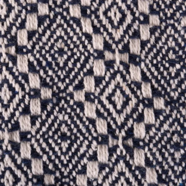 Blankets & Throws-Kirkland's Home Navy Diamond Stitched Throw Blue
