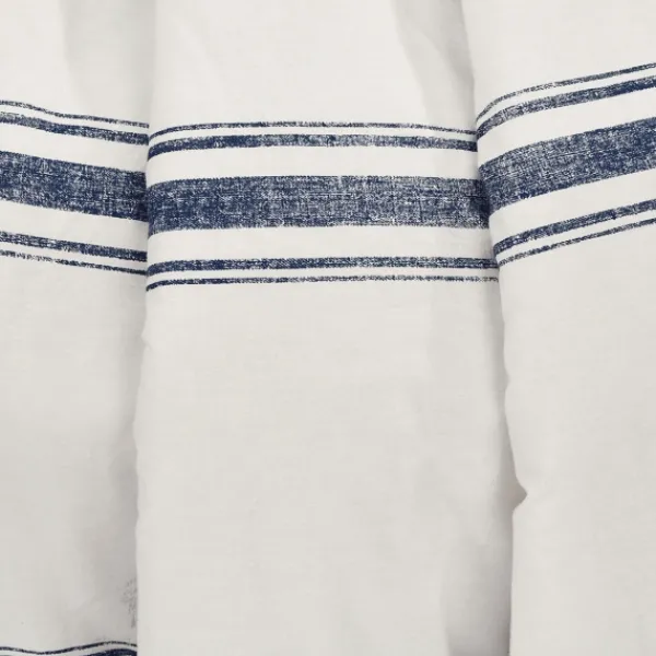 Blankets & Throws-Kirkland's Home Navy Farmhouse Stripe Throw Blue