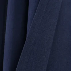 Curtains & Drapes-Kirkland's Home Navy Faux Linen Curtain Panel Set, 84 In. Blue