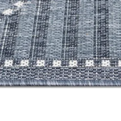 Outdoor Rugs-Kirkland's Home Navy Geo Lattice Outdoor Area Rug, 7X9 Blue