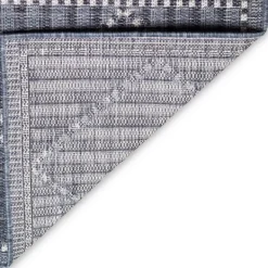 Outdoor Rugs-Kirkland's Home Navy Geo Lattice Outdoor Area Rug, 7X9 Blue